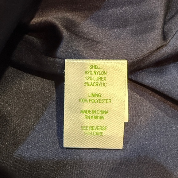 Lilly Pulitzer Ruthy Dress True Navy Metallic Boucle Cap Sleeve Preppy Size 2 - Picture 6 of 7